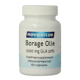 Nova Vitae Borage olie 1000mg GLA 20% 60.00 Capsules