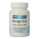 Nova Vitae Borage olie 1000mg GLA 20% 60 Capsules