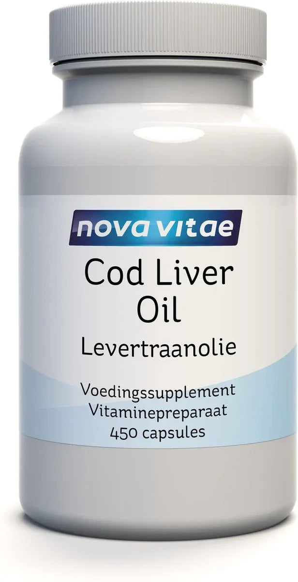 Nova Vitae Levertraanolie capsules 450 Capsules