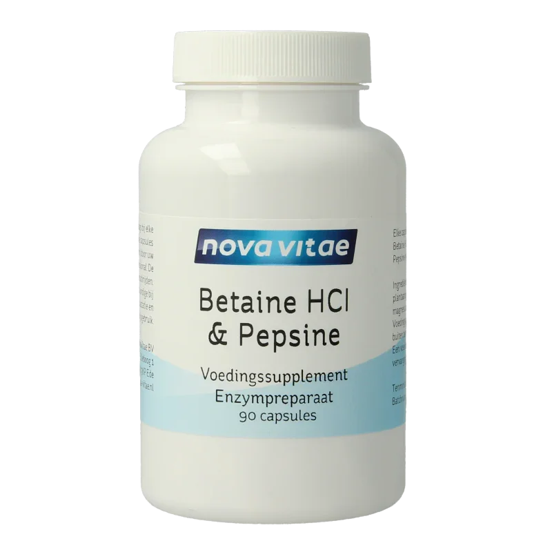 Nova Vitae Betaine HCI met pepsine 90 Capsules