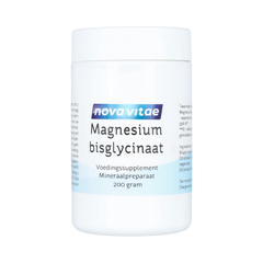 Nova Vitae Magnesium bisglycinaat poeder 200.00 Gram