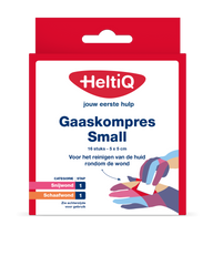Heltiq Gaaskompressen 5 x 5cm 16 Stuks