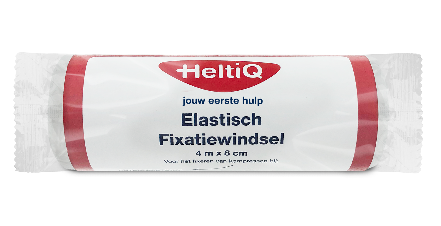 Heltiq Elastisch fixatiewindsel 4m x 8cm 1 Stuks