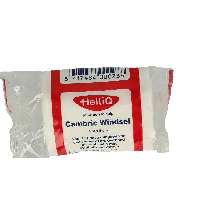 Heltiq Cambric windsel 4m x 6cm 1 Stuks