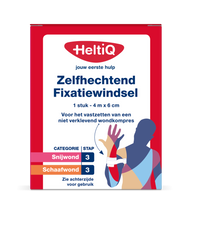 Heltiq Zelfhechtend windsel 4m x 6cm 1.00 Stuks