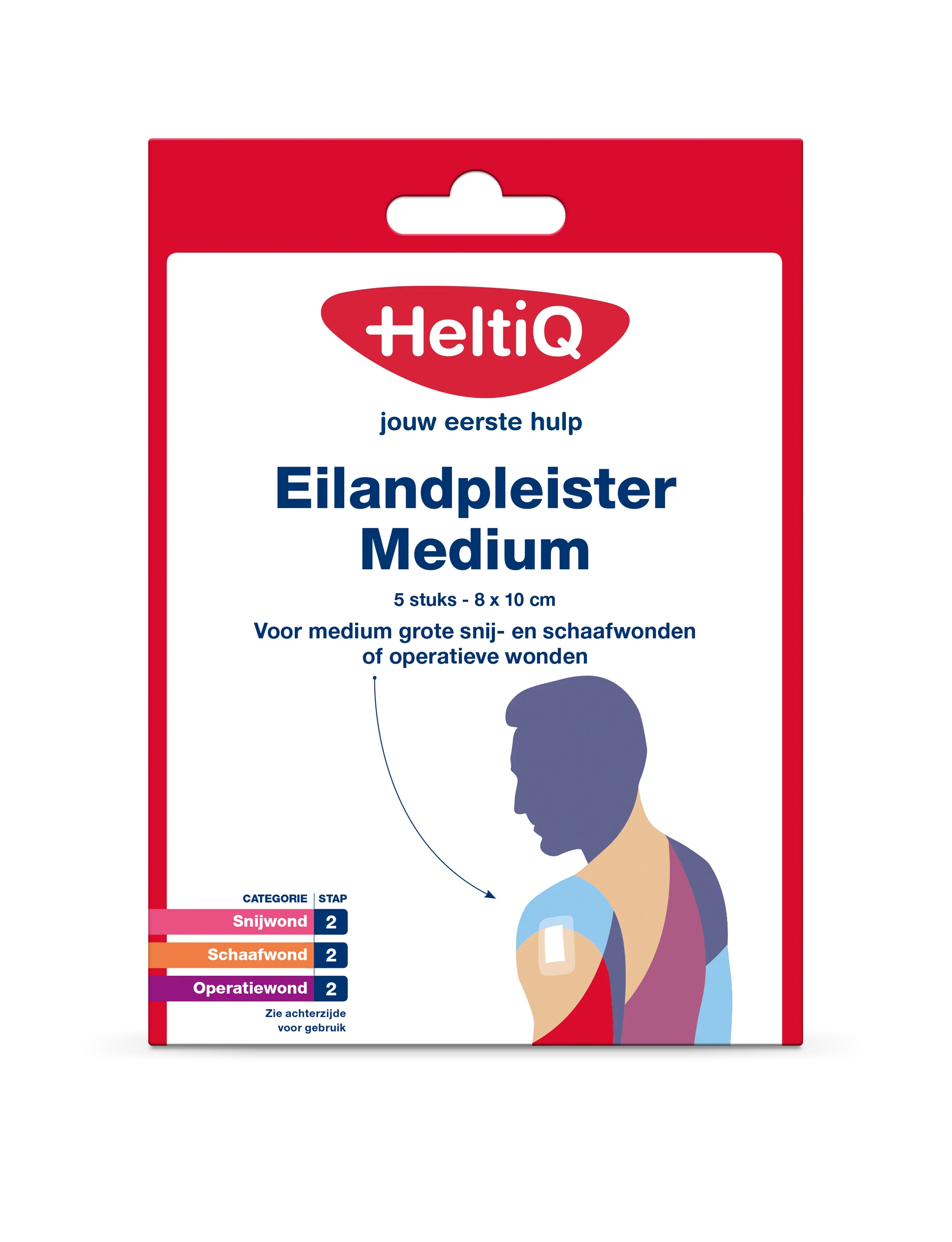 Heltiq Eilandpleisters 8 x 10cm 5 Stuks