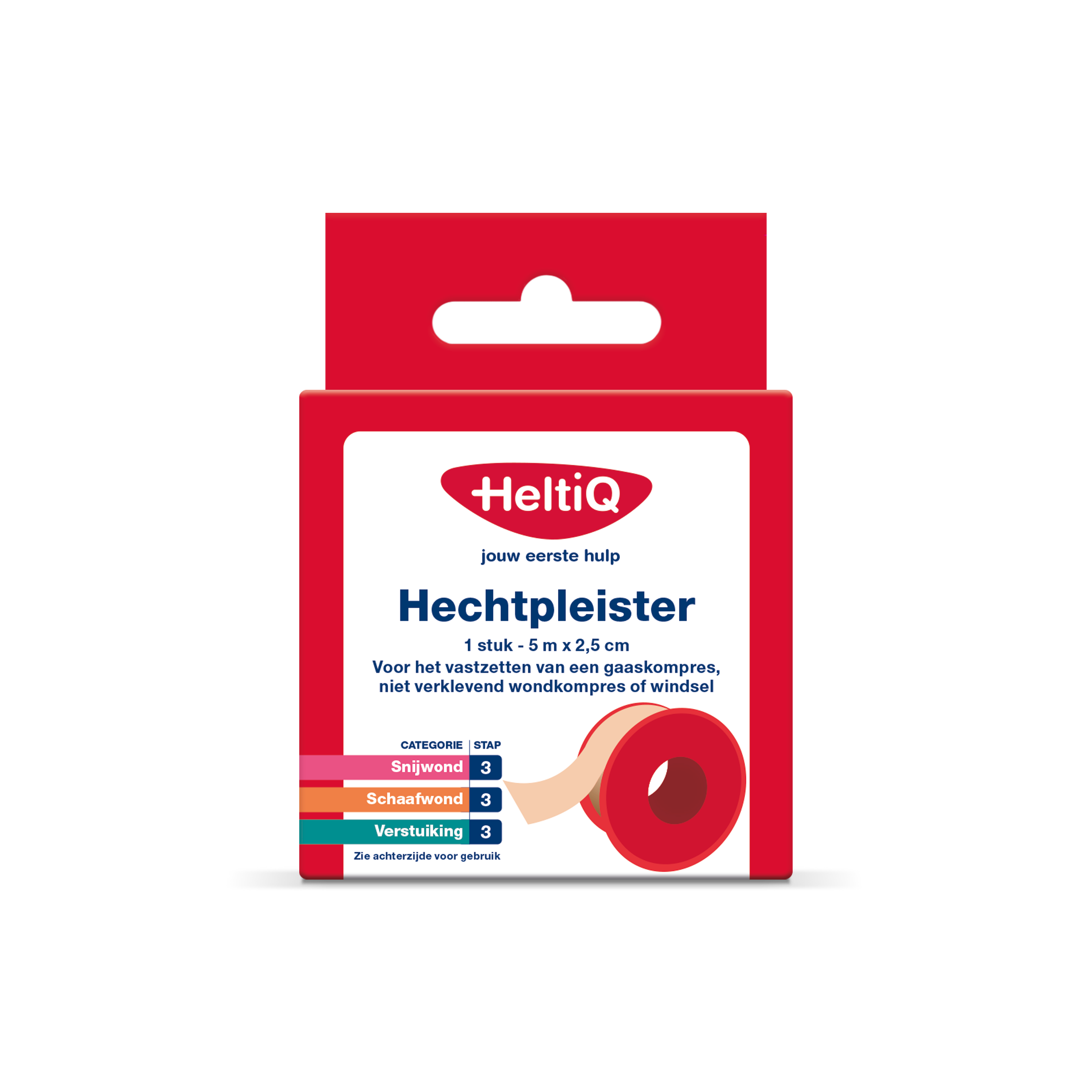 Heltiq Hechtpleister 2.5cm x 5m 1.00 Stuks
