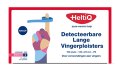 Heltiq Detect vingerpleister lang PE 120 x 20mm 100 Stuks
