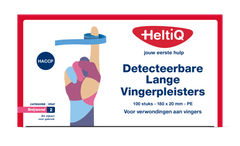 Heltiq Detect vingerpleister lang PE 180 x 20mm 100 Stuks