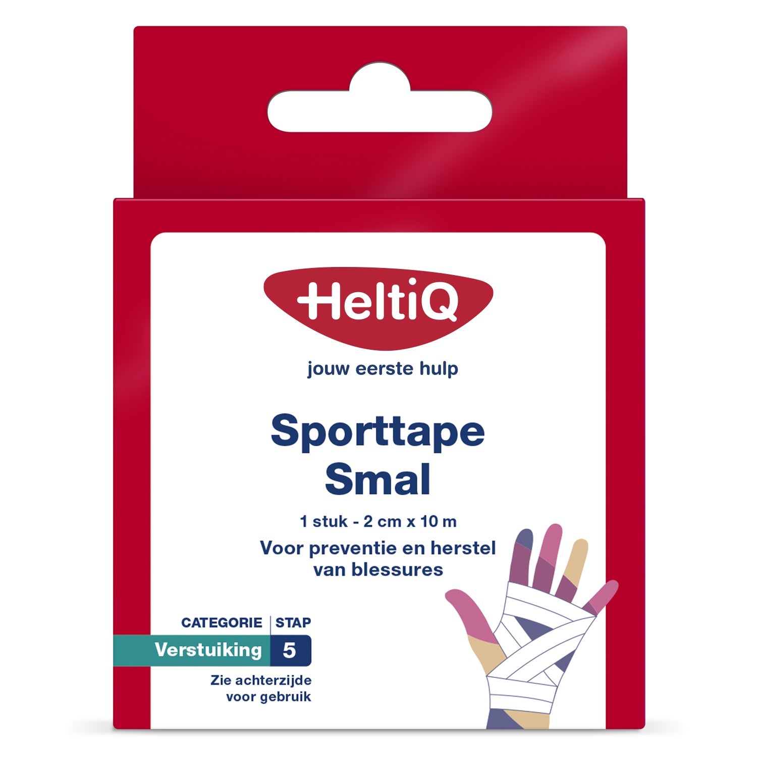 Heltiq Sporttape smal 2cm x 10m 1.00 Stuks