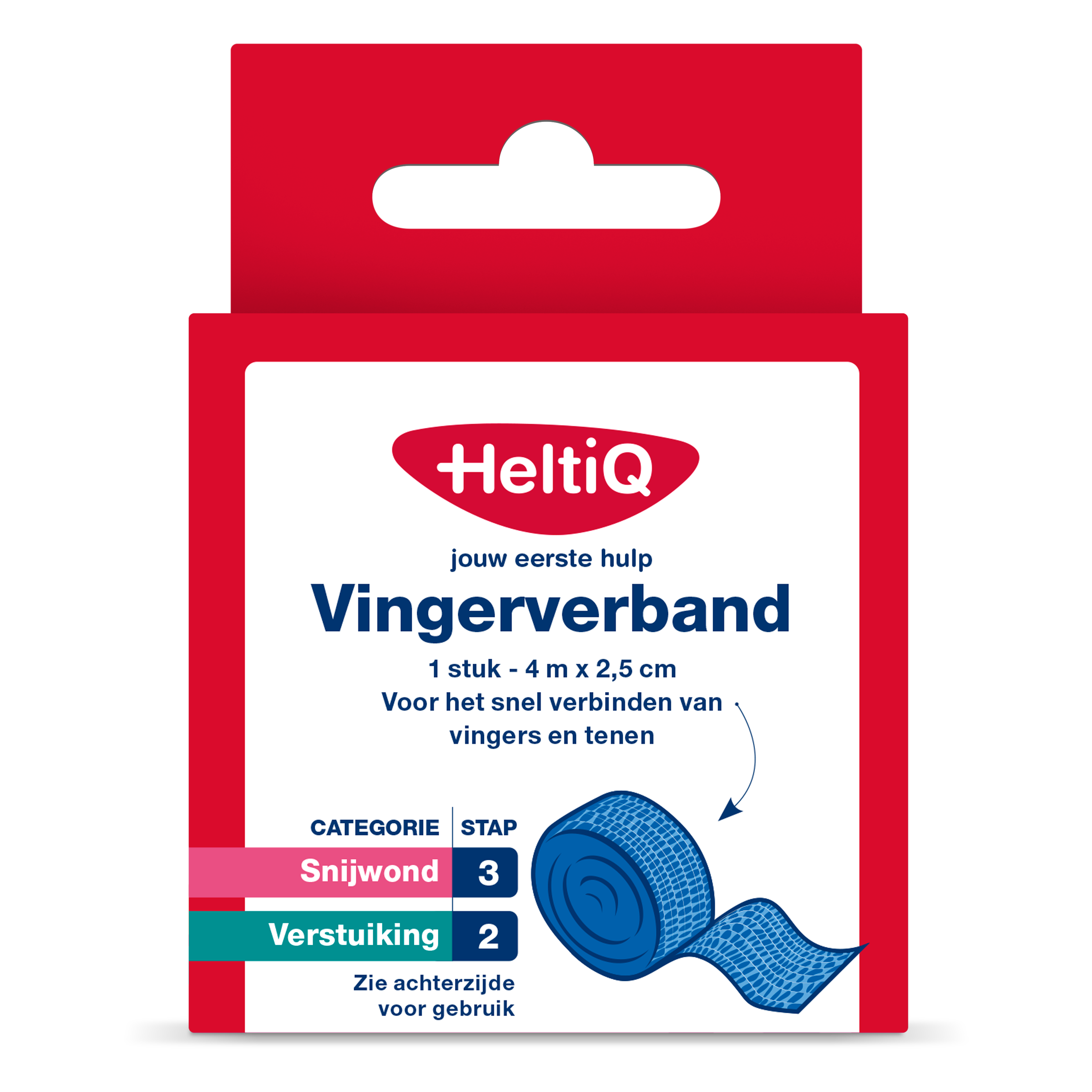 Heltiq Vingerverband 4m x 2.5cm 1 Stuks