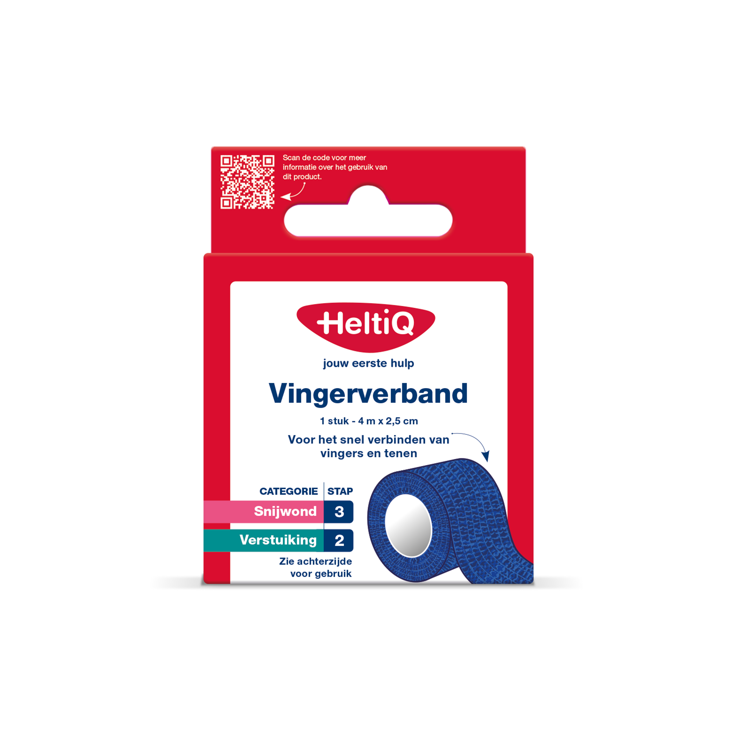 Heltiq Vingerverband 4m x 2.5cm 1.00 Stuks