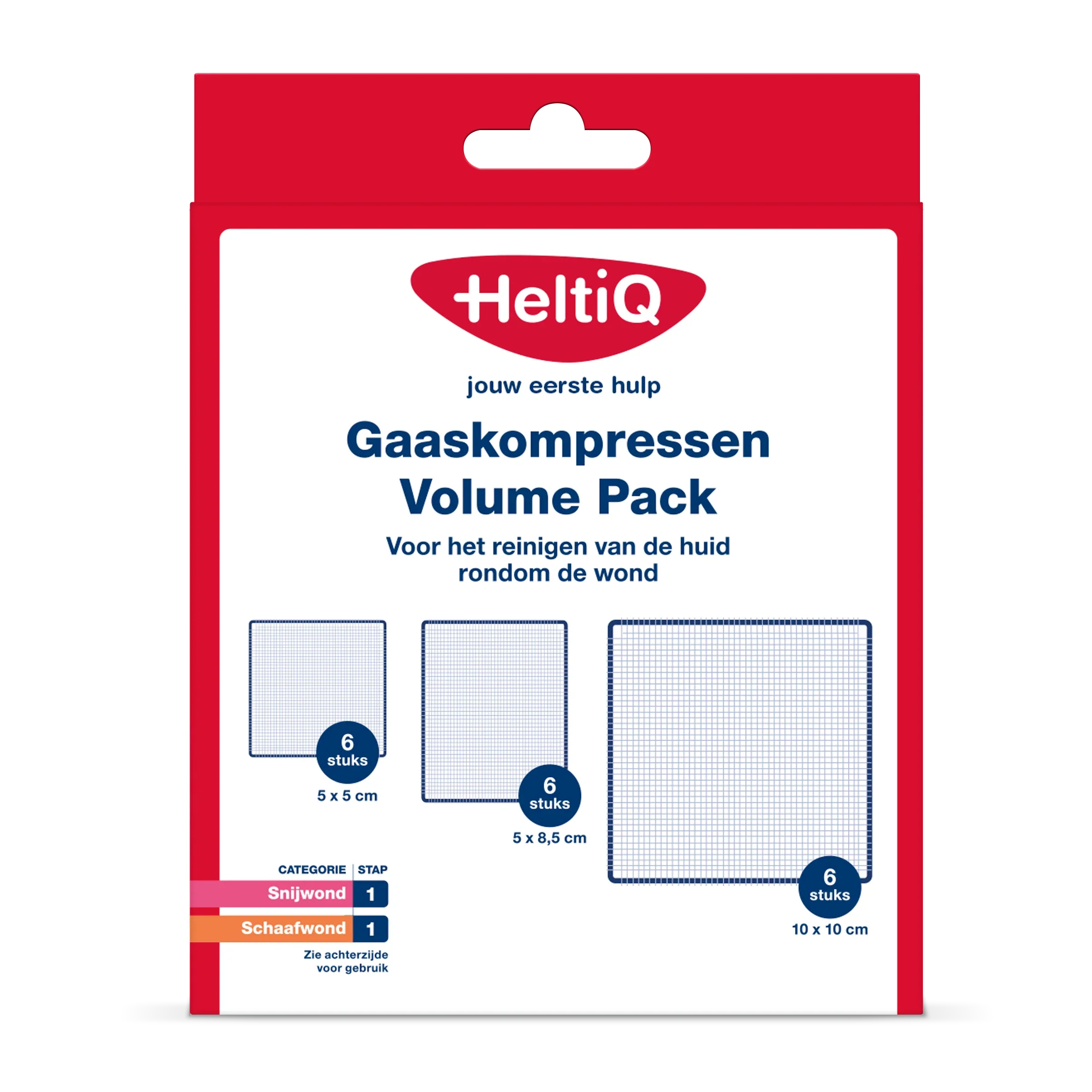 Heltiq Gaaskompressen volume pack 18 Stuks