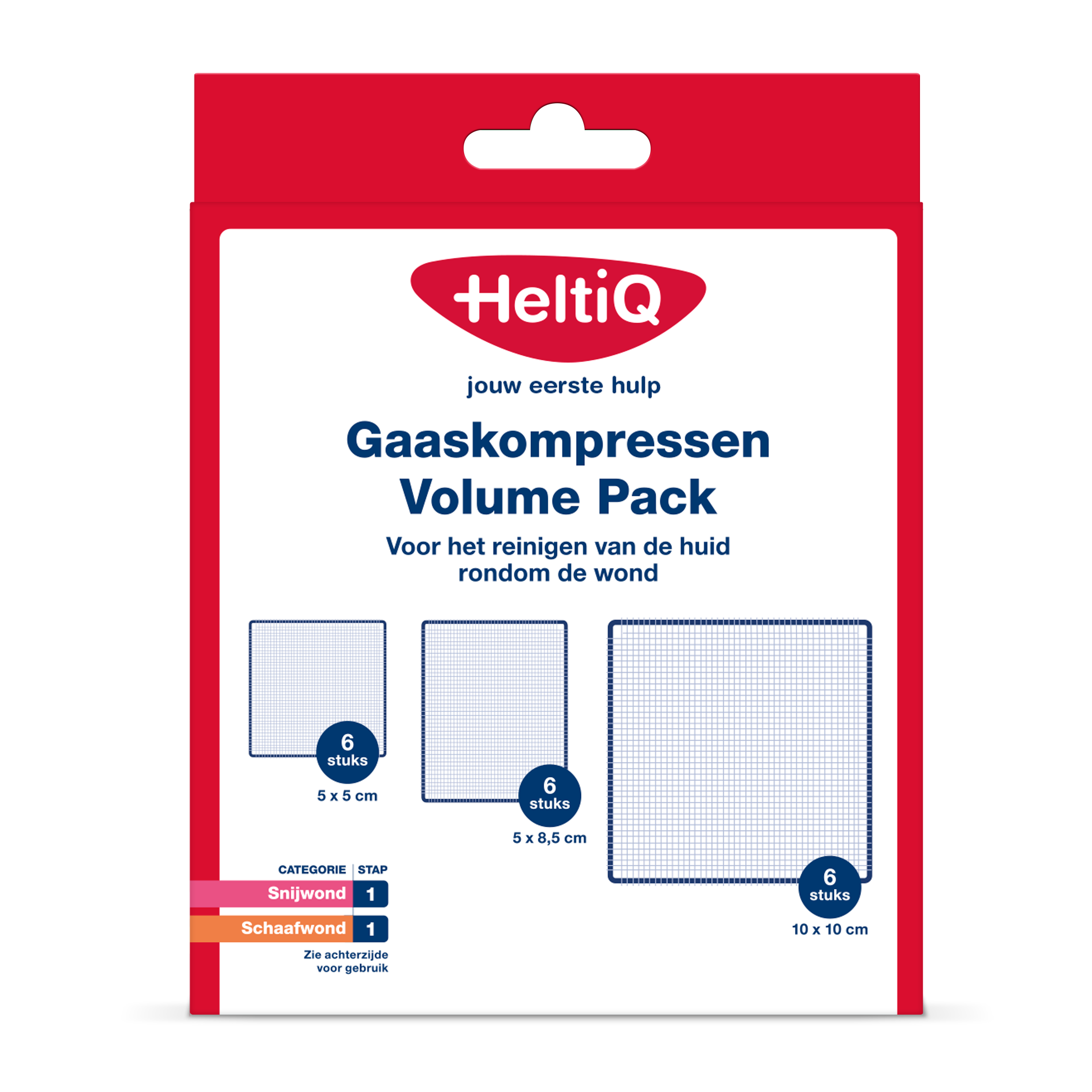 Heltiq Gaaskompressen volume pack 18 Stuks