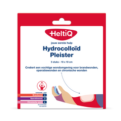 Heltiq Hydrocolloid pleisters 10 x 10cm 5 Stuks