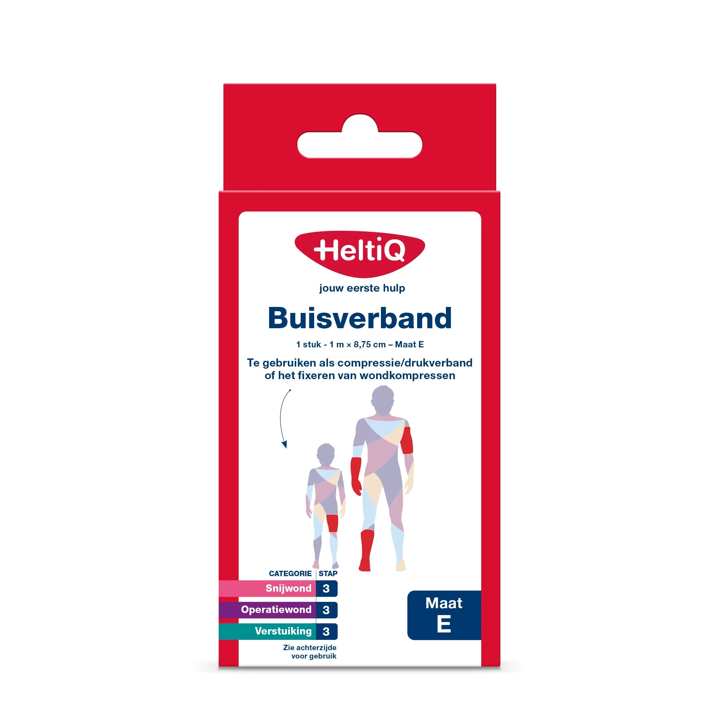 Heltiq Buisverband 1m x 8.75cm maat E 1 Stuks