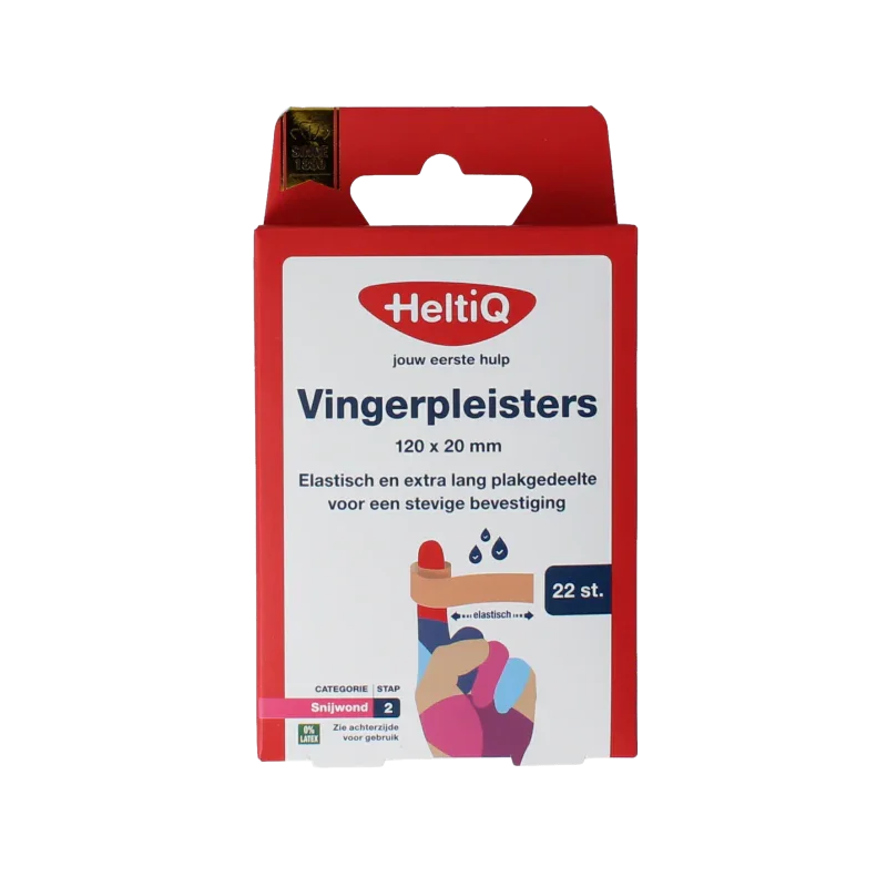 Heltiq Vingerpleisters 120x20mm 22 Stuks