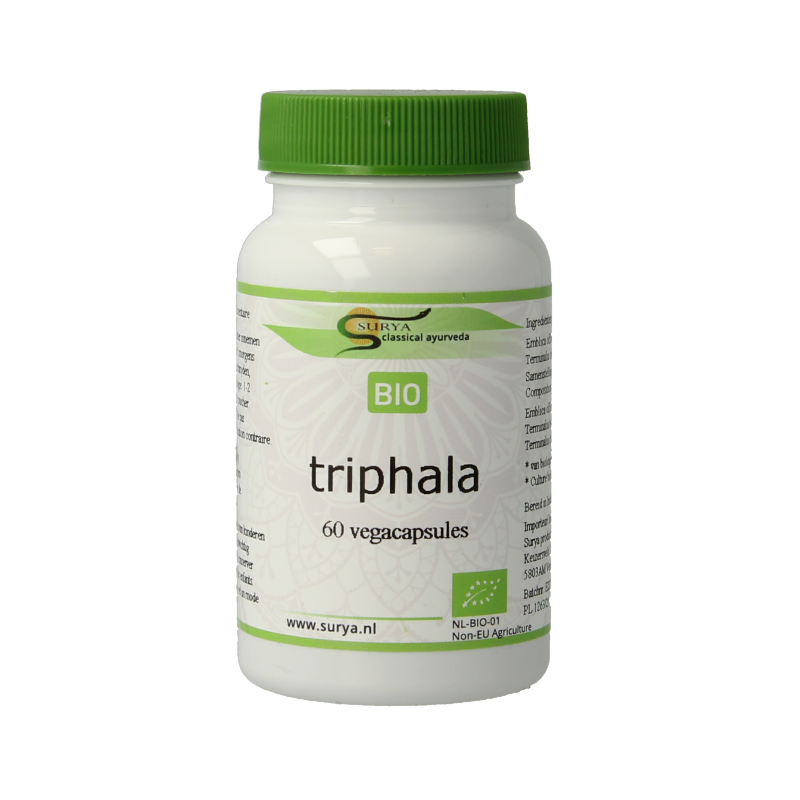 Surya Bio triphala bio 60 Vegetarische capsules
