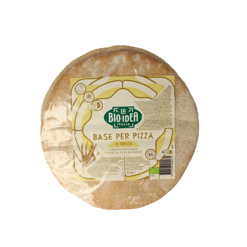 Bioidea Pizzabodems spelt bio 2 Stuks