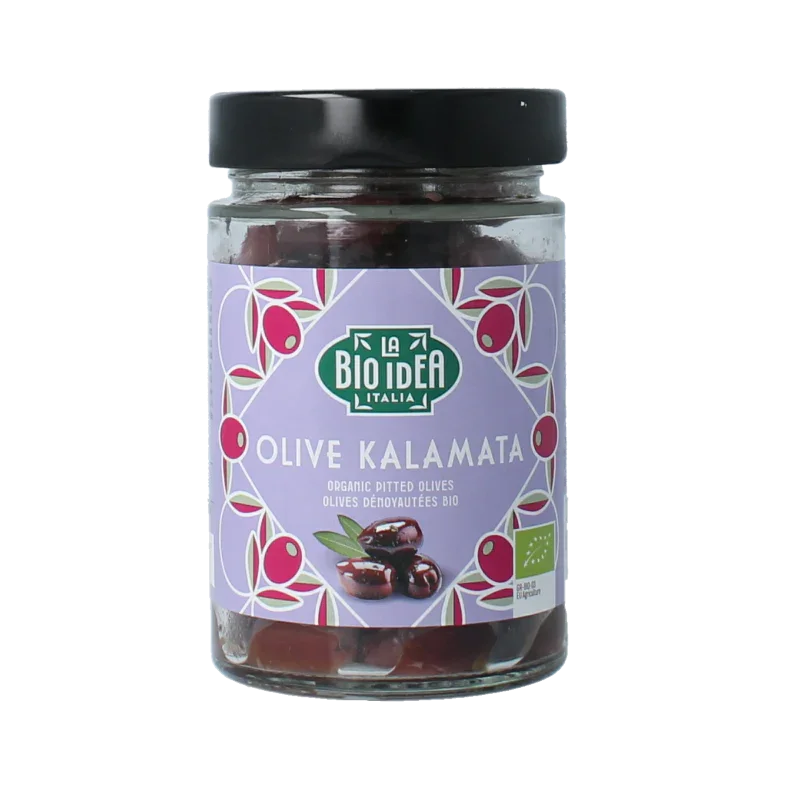 Bioidea Olijven zwart kalamata ontpit bio 180 Gram