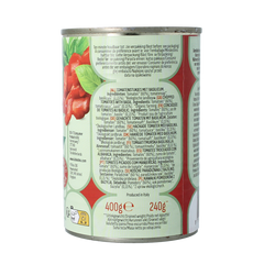 Bioidea Tomatenstukjes basilicum bio 400.00 Gram