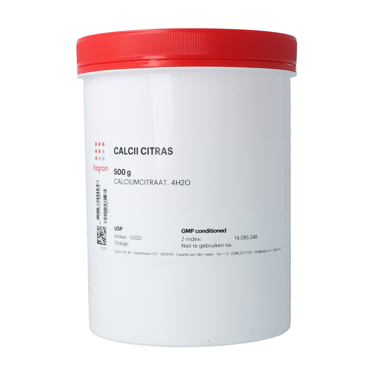 Fagron Calcium citraat 500.00 Gram