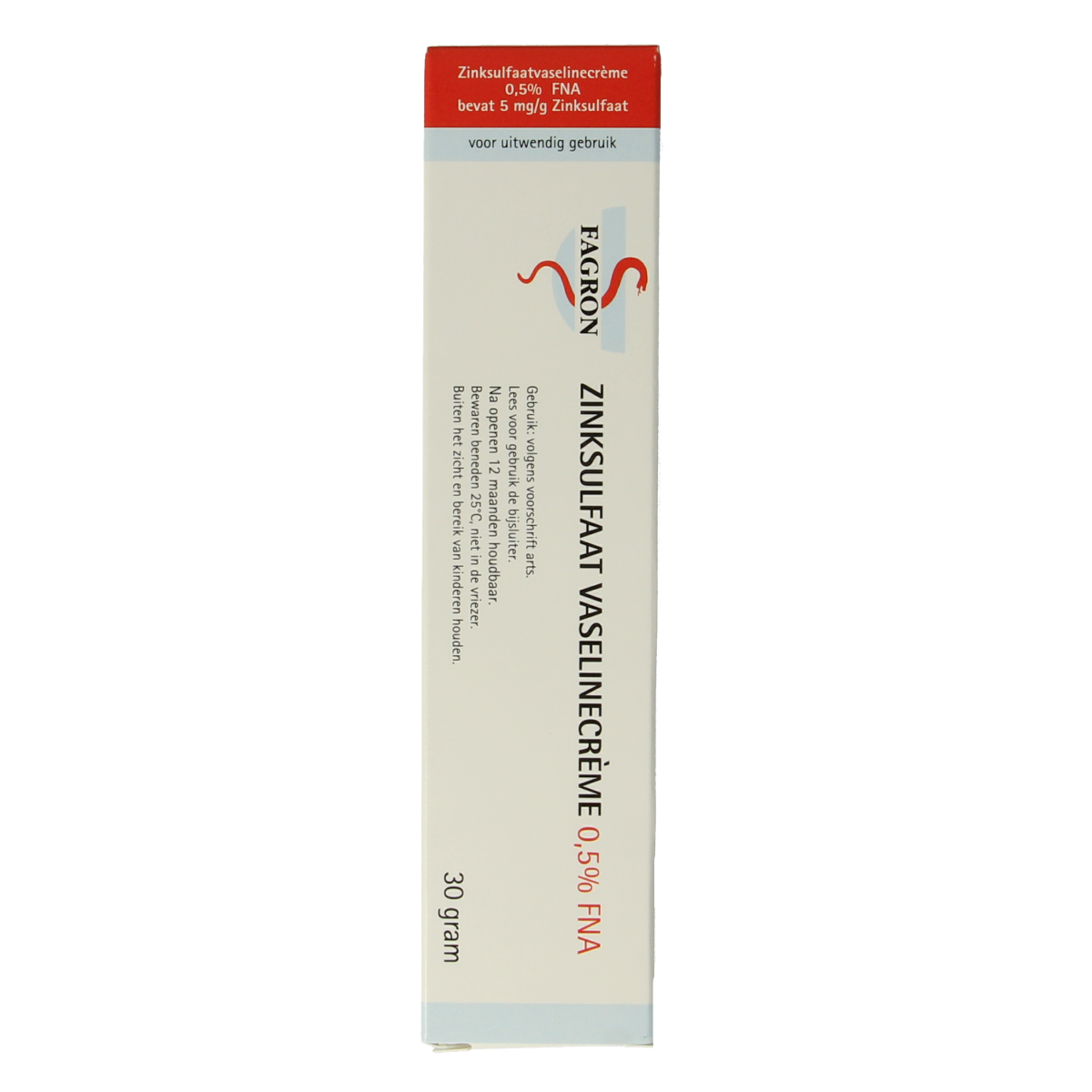 Fagron Zinksulfaat vaselinecreme 0.5% FNA 30.00 Gram