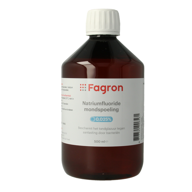 Fagron Natriumfluoride mondspoeling 0.025 500 Milliliter
