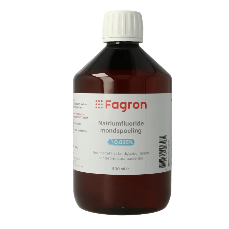 Fagron Natriumfluoride mondspoeling 0.025 500 Milliliter