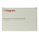 Fagron Natriumchloride neusdruppels 0.9% 10ml 5 Stuks