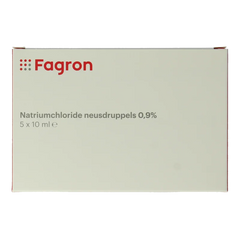 Fagron Natriumchloride neusdruppels 0.9% 10ml 5 Stuks