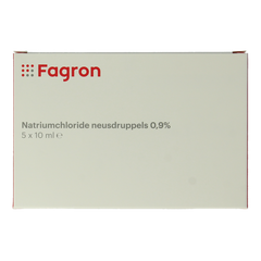 Fagron Natriumchloride neusdruppels 0.9% 10ml 5 Stuks