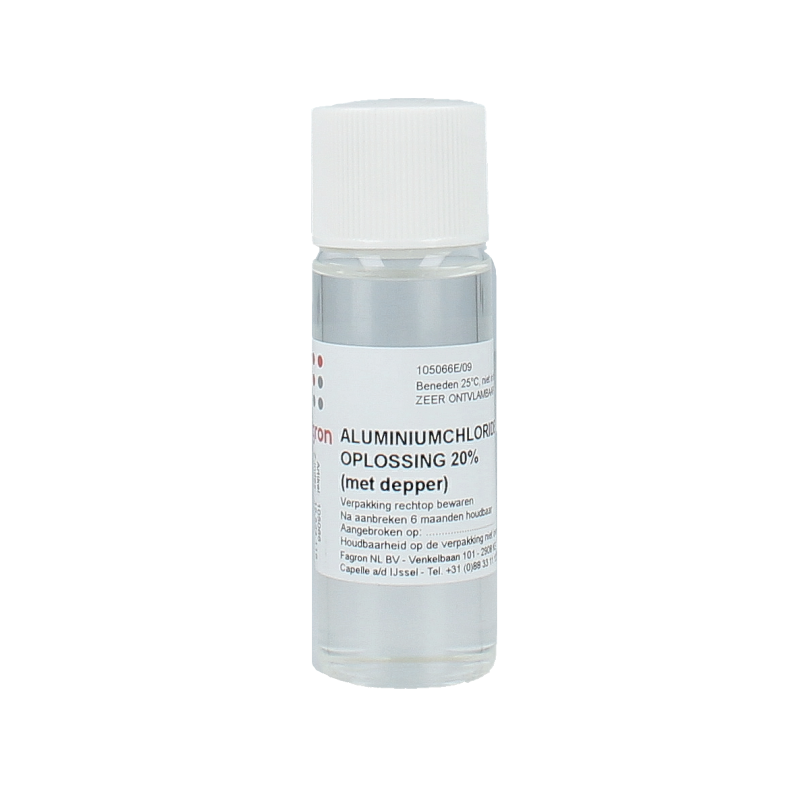Fagron Aluminiumchloride oplossing 20% met depper 30 Milliliter