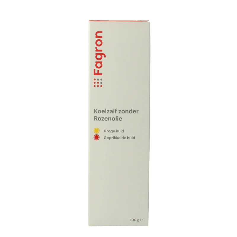 Fagron Koelzalf zonder rozenolie doos & bijsluiter 100 Gram