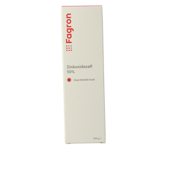 Fagron Zinkoxidezalf 10% met doos en bijsluiter 100.00 Gram