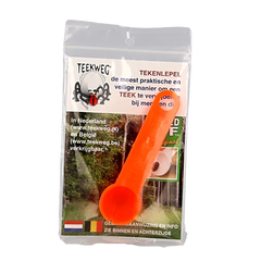 Teekweg Ticked off tekenlepel oranje 1 Stuks