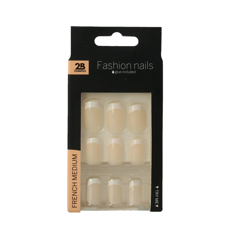 2B Nails french medium 24.00 Stuks
