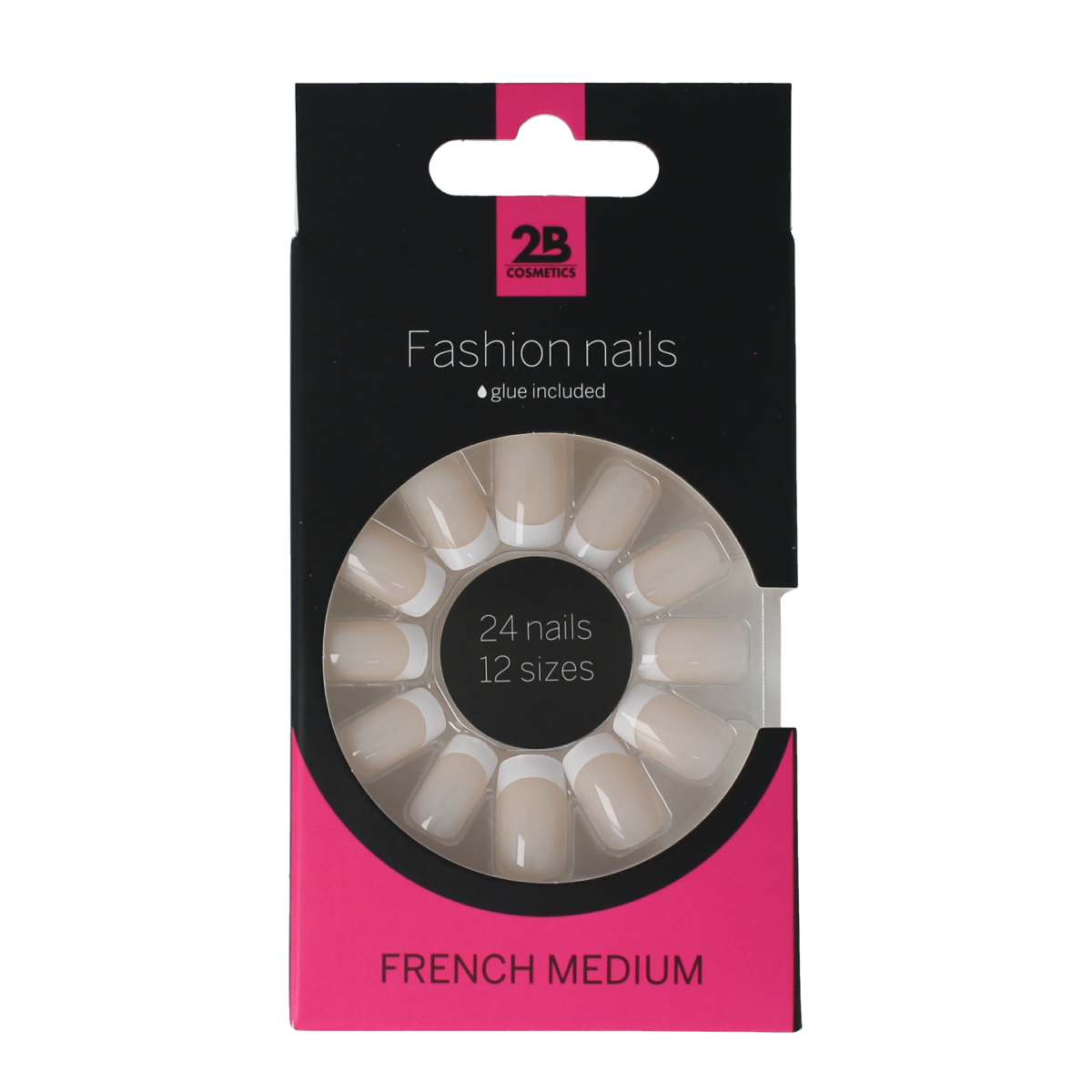 2B Nails french medium 24.00 Stuks