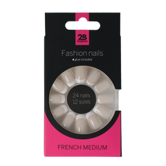 2B Nails french medium 24.00 Stuks