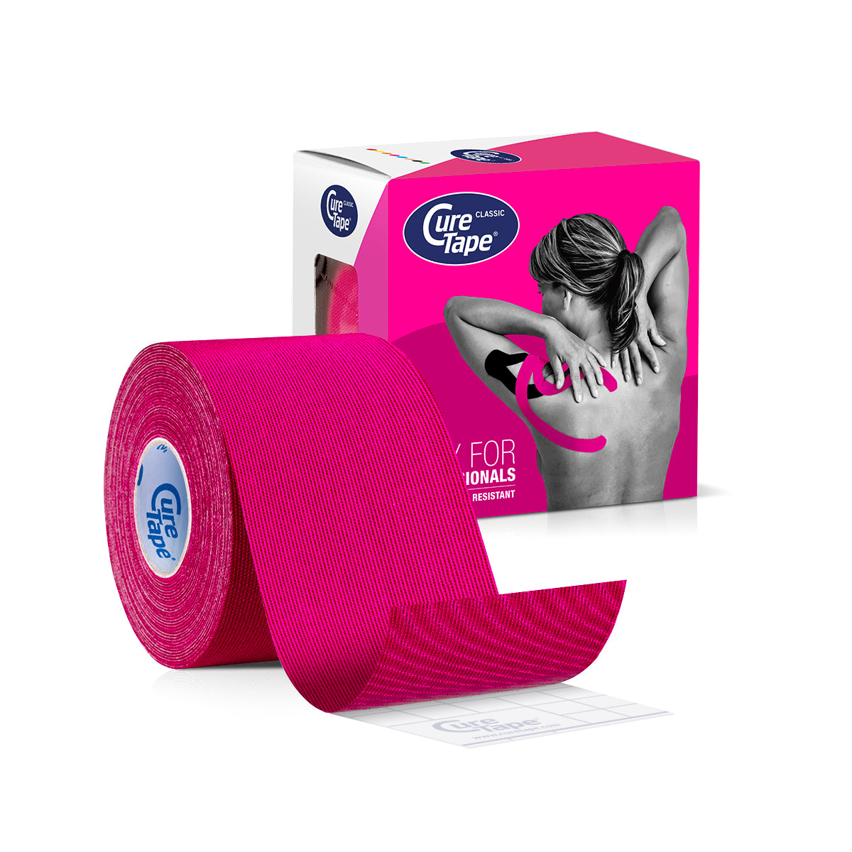 Cure Tape Kinesiotape roze 5cm x 5m 1.00 Stuks