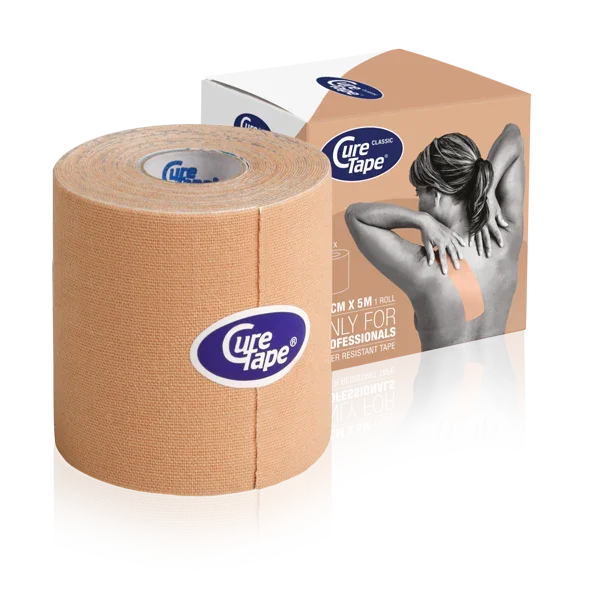 Cure Tape Kinesiotape beige 7.5cm x 5m 1 Stuks