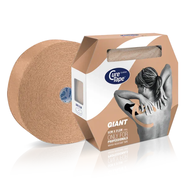 Cure Tape Kinesiotape giant beige 31.5m x 5cm 1 Stuks