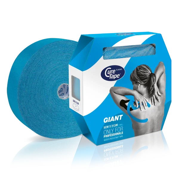 Cure Tape Giant blauw 5cm x 31.5m 1 Stuks