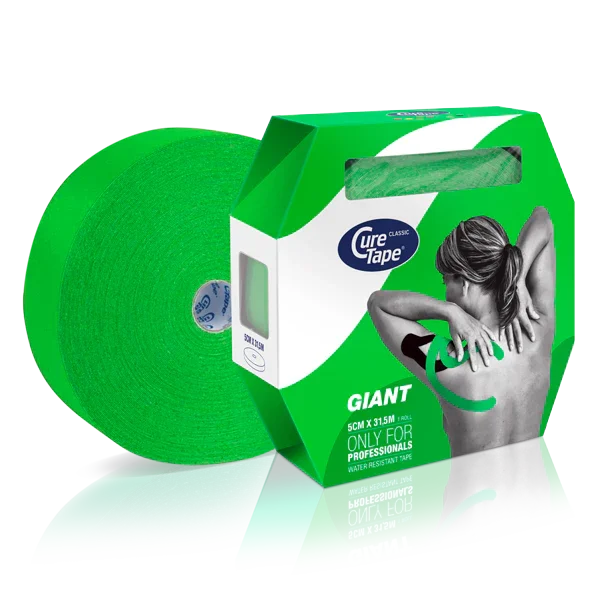 Cure Tape Kinesiotape giant groen 5cm x 31.5m 1 Stuks