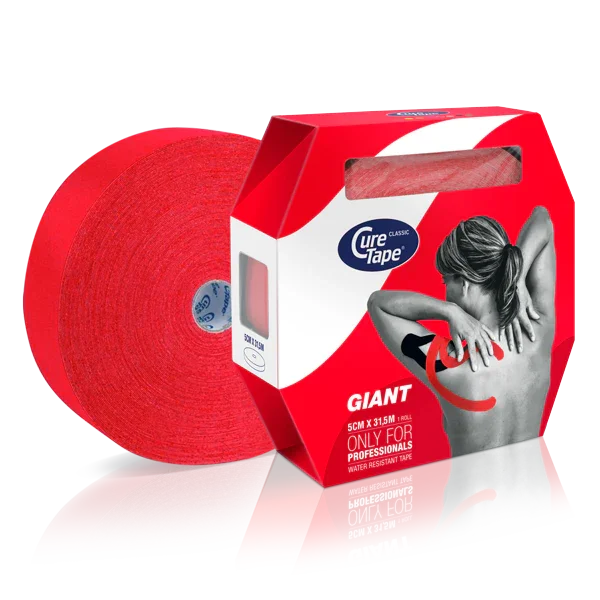 Cure Tape Kinesiotape giant rood 5cm x 31.5m 1 Stuks