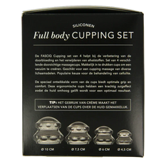 FASCIQ Full body cupping set 4 Stuks