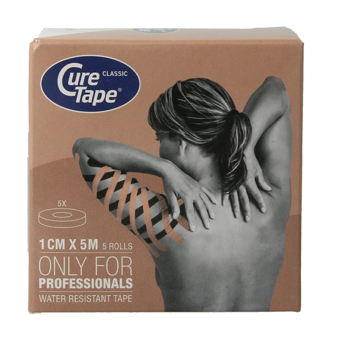 Cure Tape Sports beige 5m x 1cm 5.00 Stuks