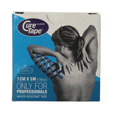 Cure Tape Kinesiotape blauw 1cm x 5m 5 Stuks