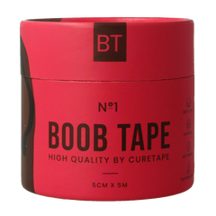 Cure Tape Boobtape no 1 incl. nipple covers - 5cm x 5m blac 1 Stuks