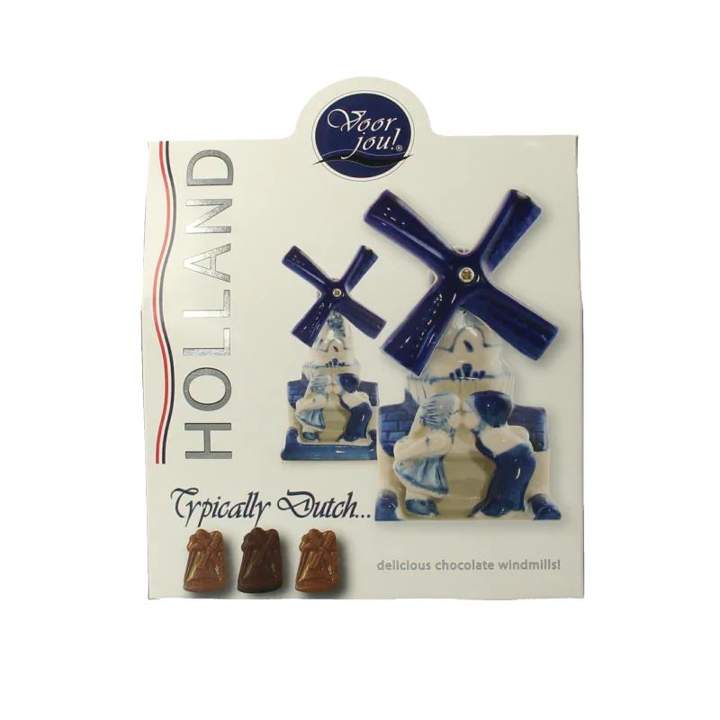 Voor Jou! Cadeau doos typical Dutch windmill 100 Gram